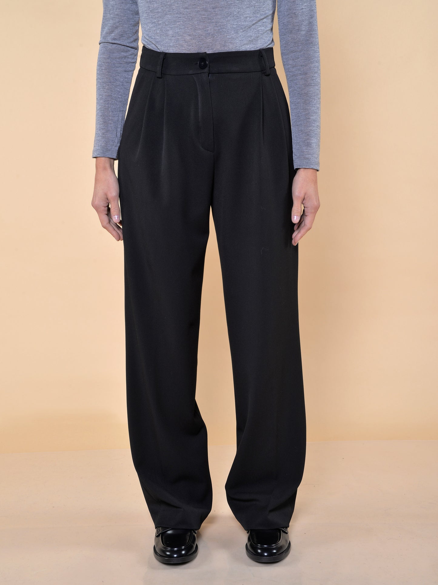 Pantaloni con Pences Nero