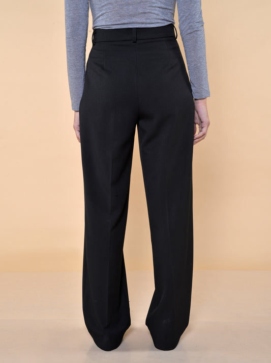 Pantaloni con Pences Nero