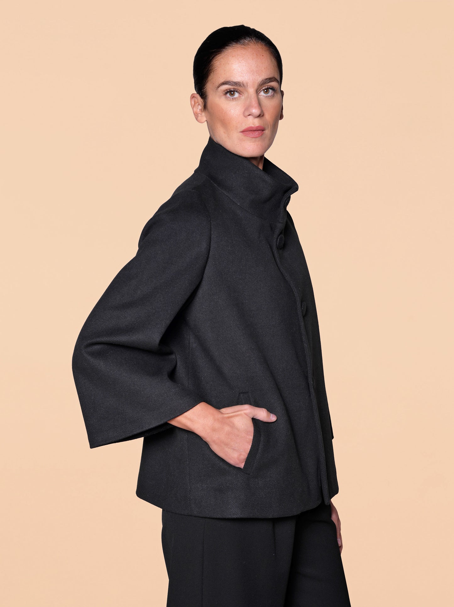 Giaccone Svasato Nero