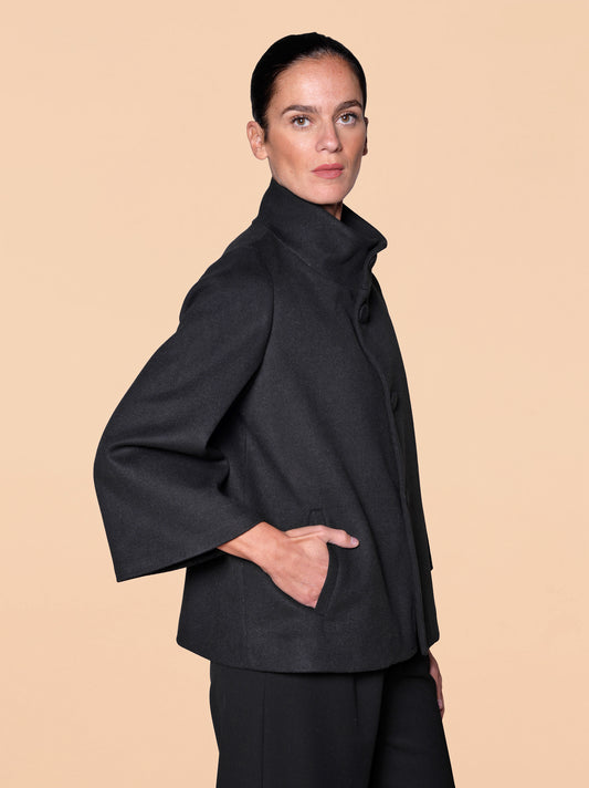 Giaccone Svasato Nero