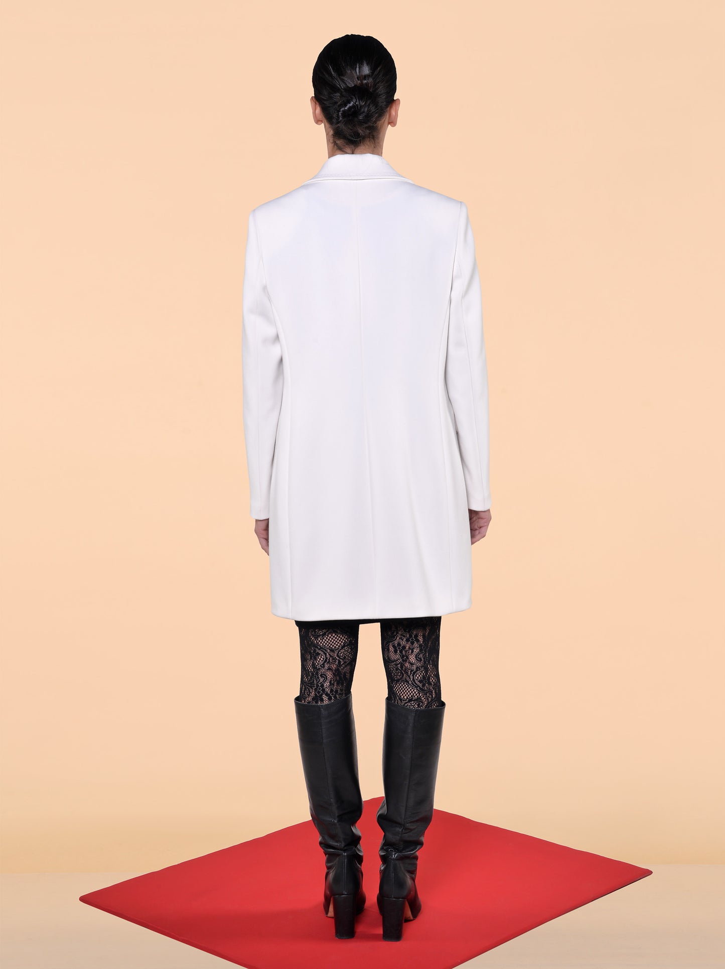 Cappotto in Triplo Crepe Panna