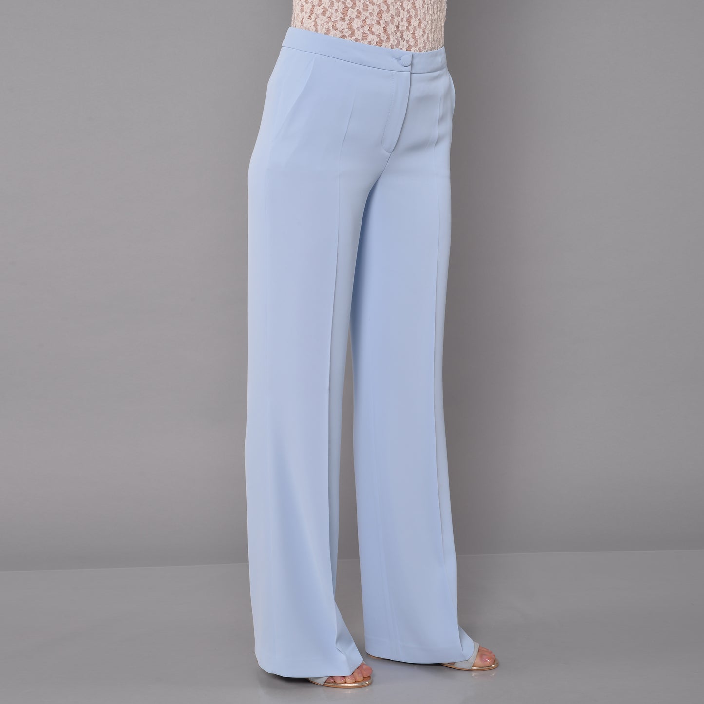 Pantaloni Gamba Larga Cielo