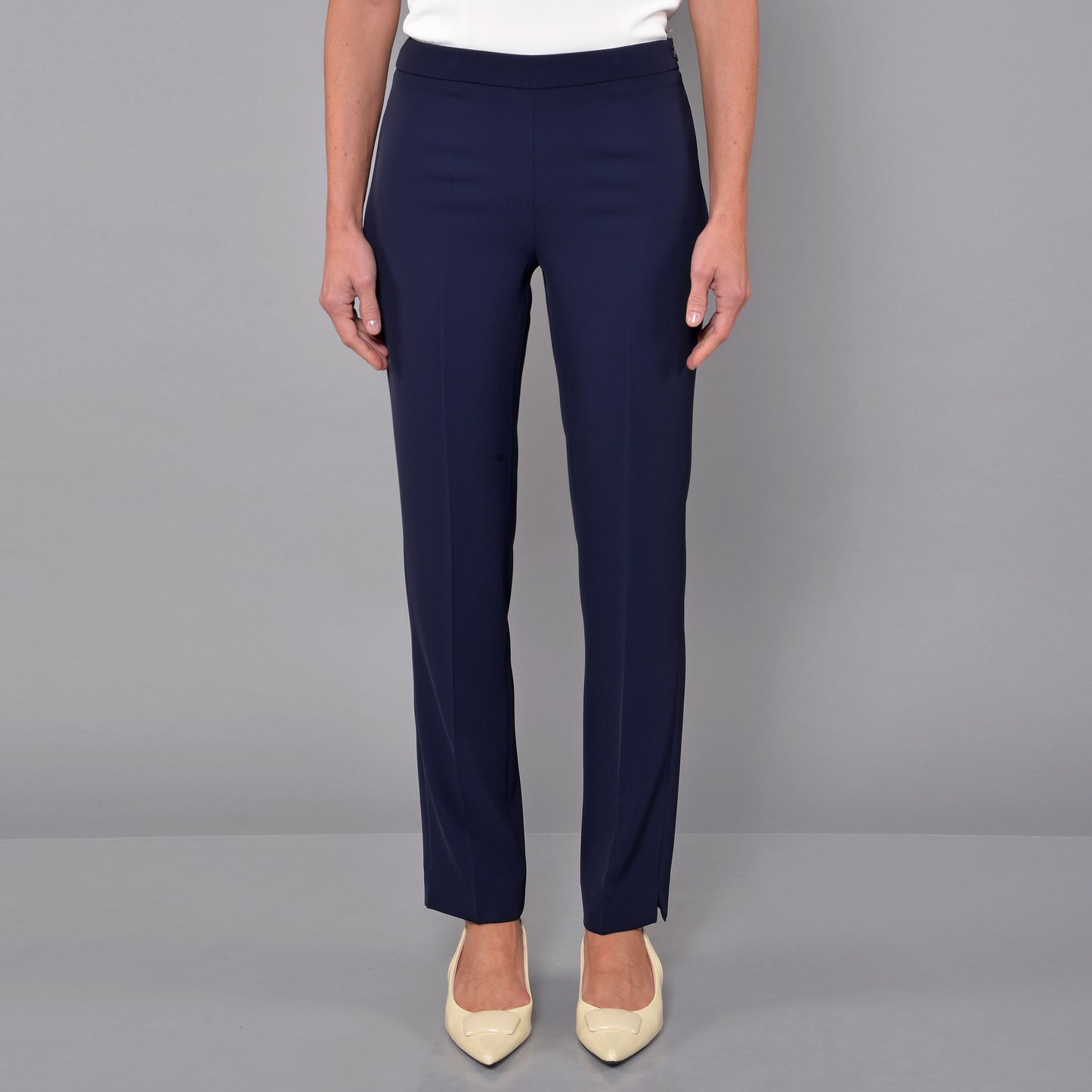 Pantaloni Zip sul Fianco Blu