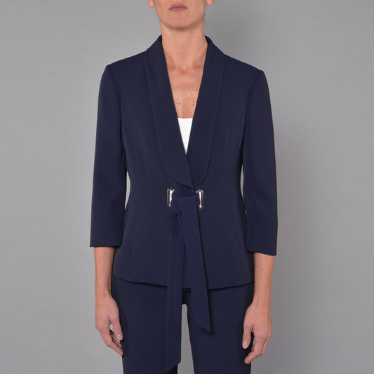 Giacca Con Occhielli Blu