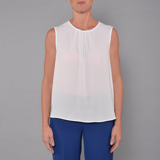 Top con Arricci Panna