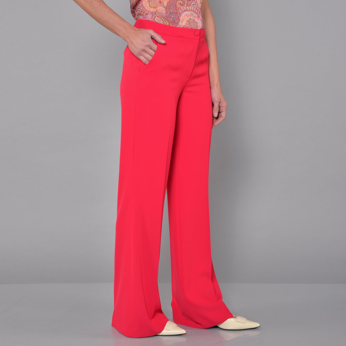 Pantaloni Gamba Larga Fragola