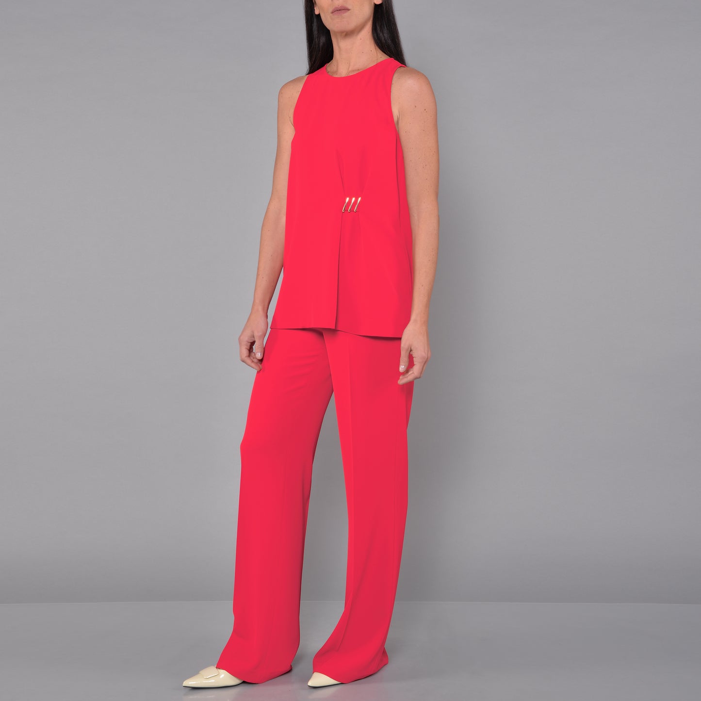 Pantaloni Gamba Larga Fragola