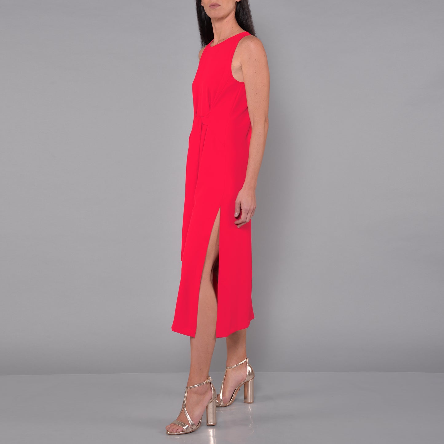 Cady-Kleid mit Erdbeerknoten