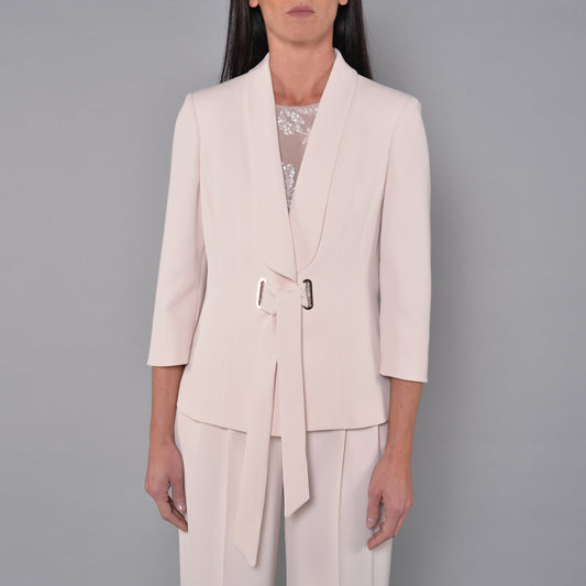 Giacca Con Occhielli Vaniglia