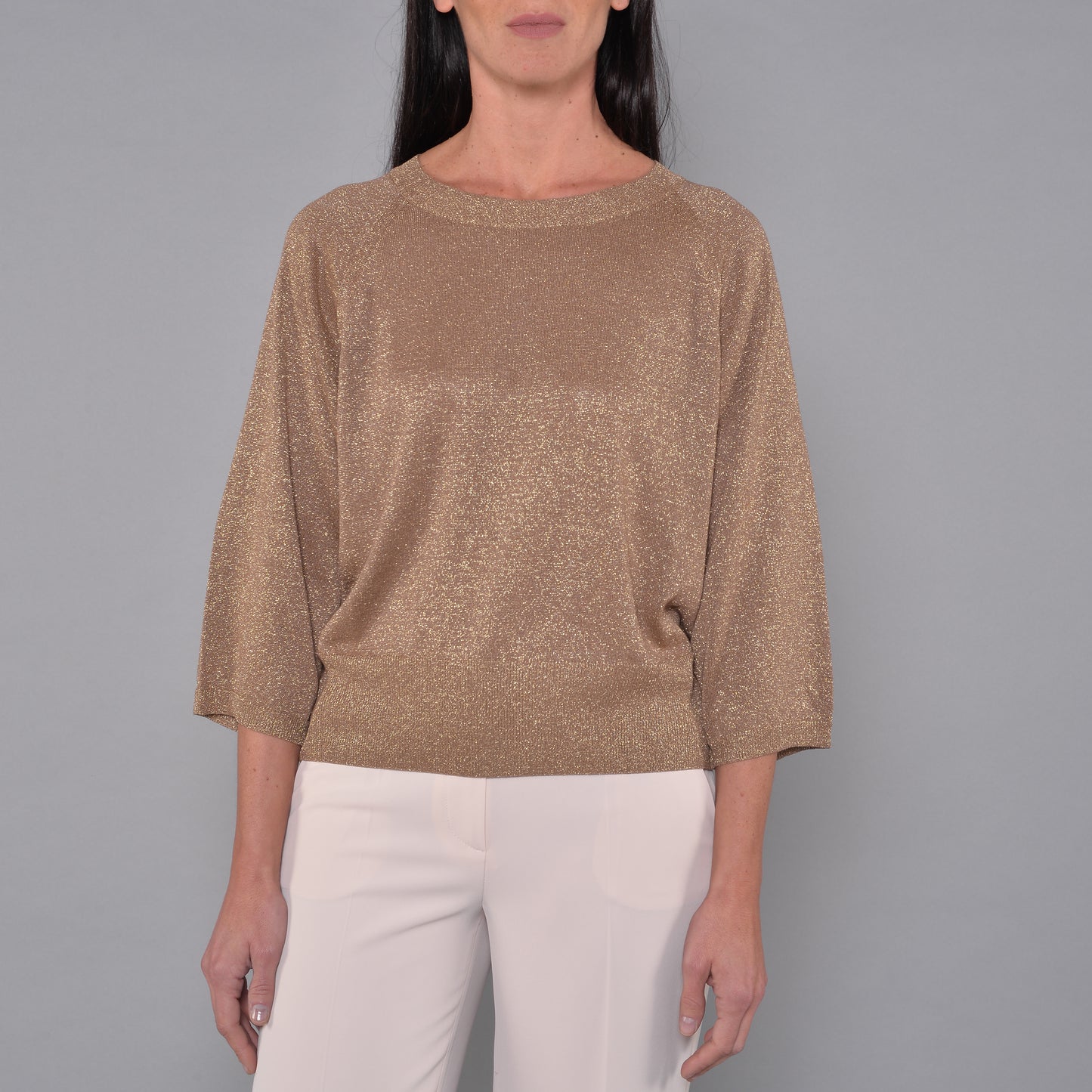 Pantaloni Gamba Larga Vaniglia