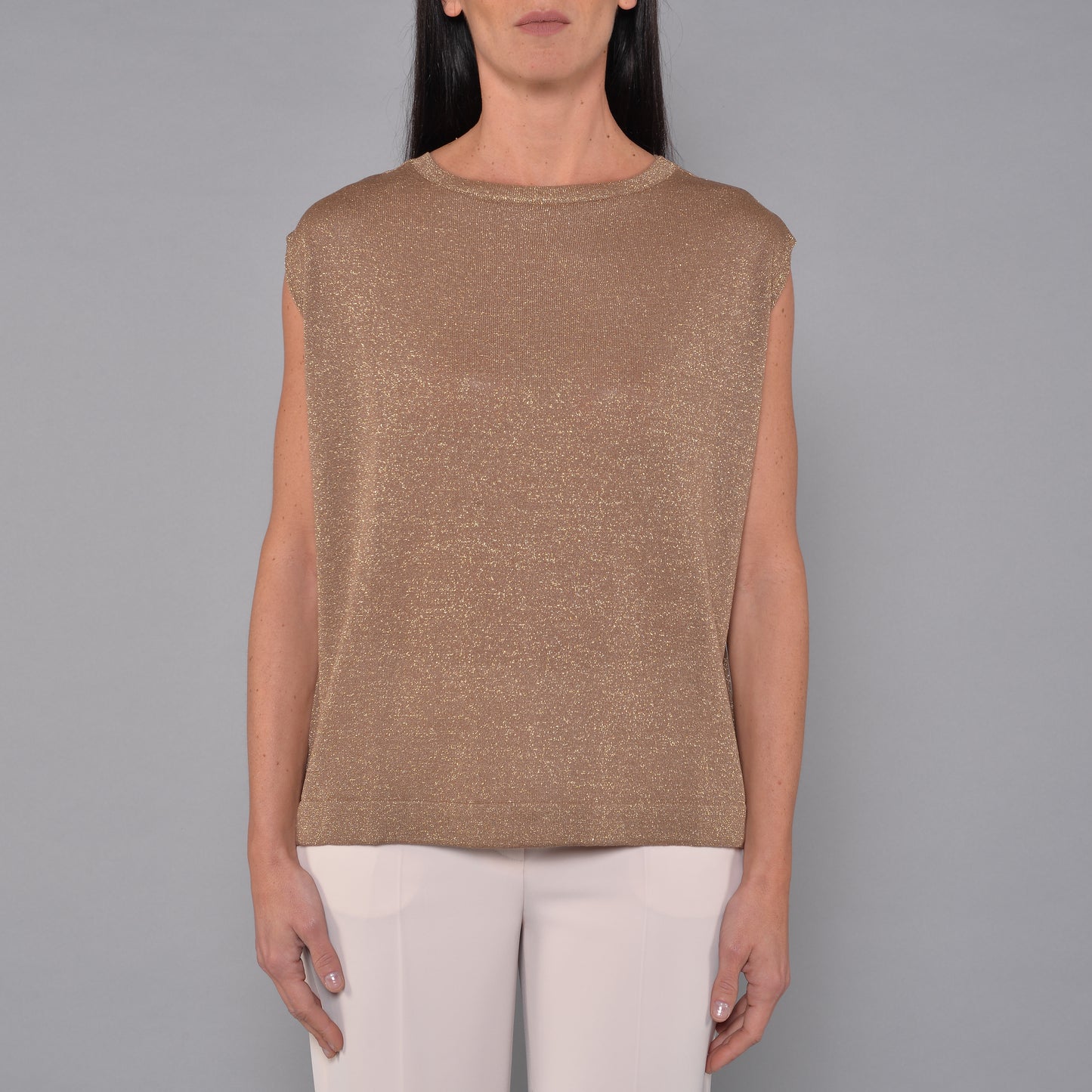 Pantaloni Gamba Larga Vaniglia