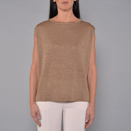 Maglia Over Smanicata Bronzo