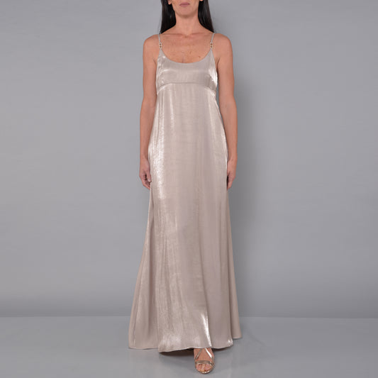 Viskose-Lurex-Kleid in Kordeloptik