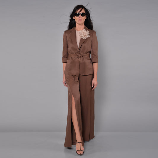 Pantaloni con Spacchi Cioccolato