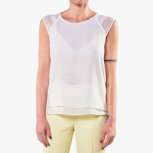 Top Panna in Georgette Leggera