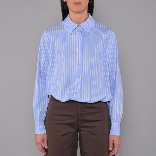 Camicia Rigata con Elastico