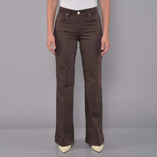 Pantaloni PPT a Zampa Cioccolato