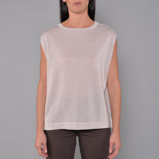 Maglia Over Smanicata Rosa