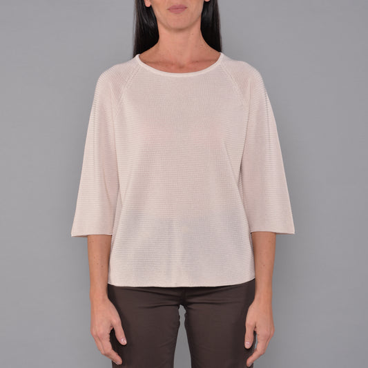Maglia Manica Raglan Avorio