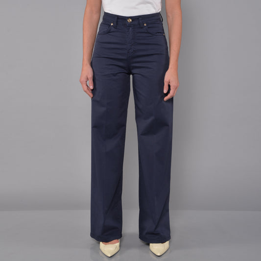 Pantaloni Gamba Larga PPT Blu