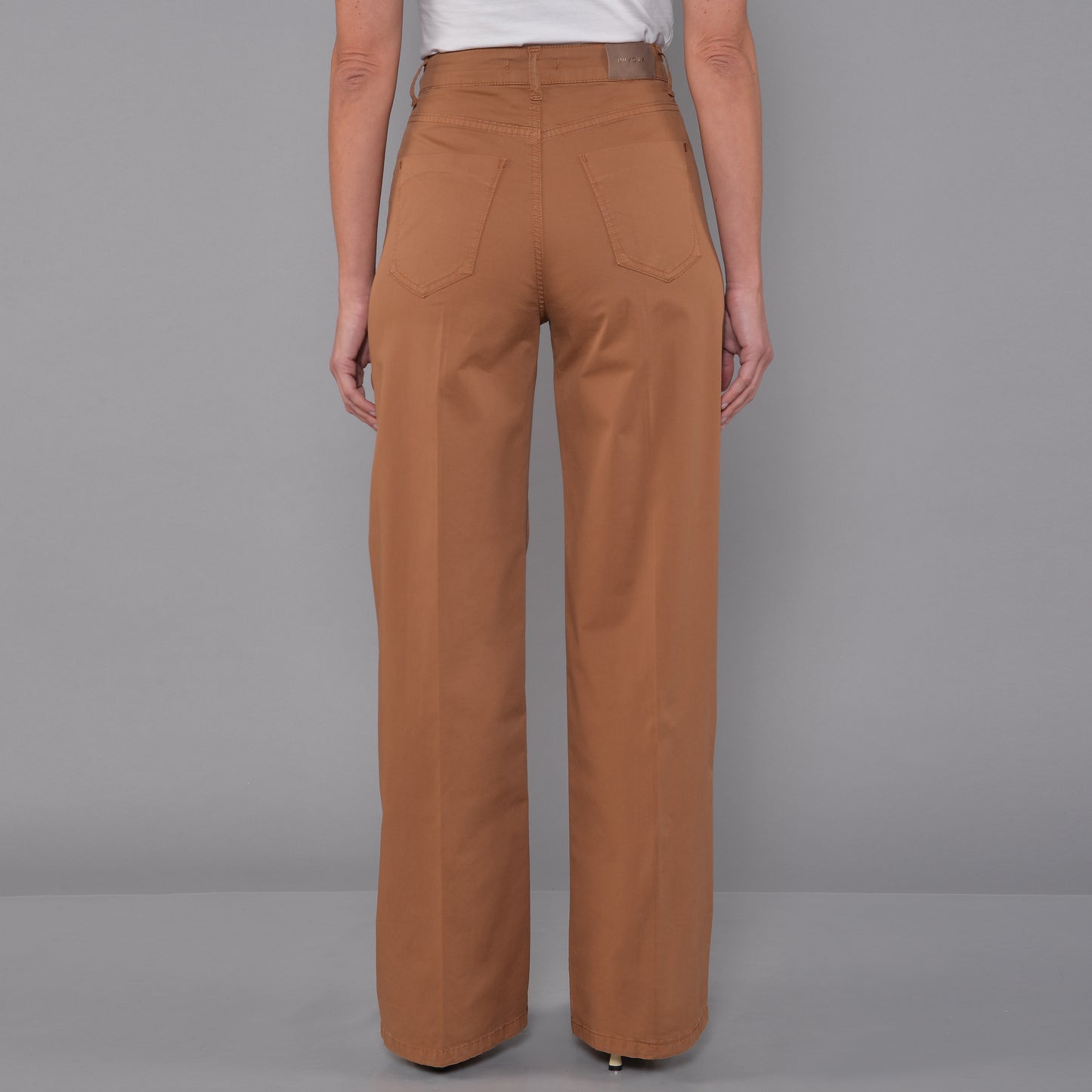 Pantaloni Gamba Larga PPT Caramello