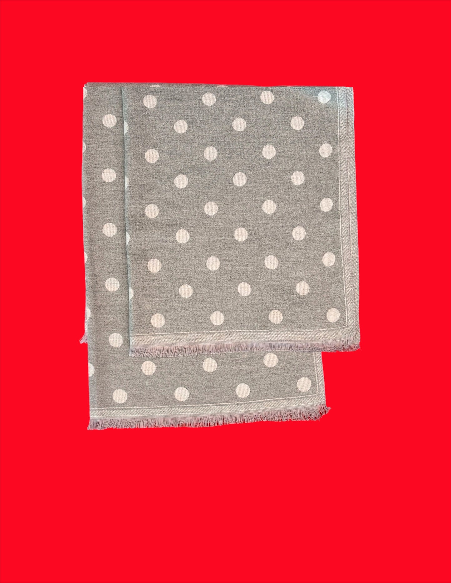 Sciarpa Pois Grigia