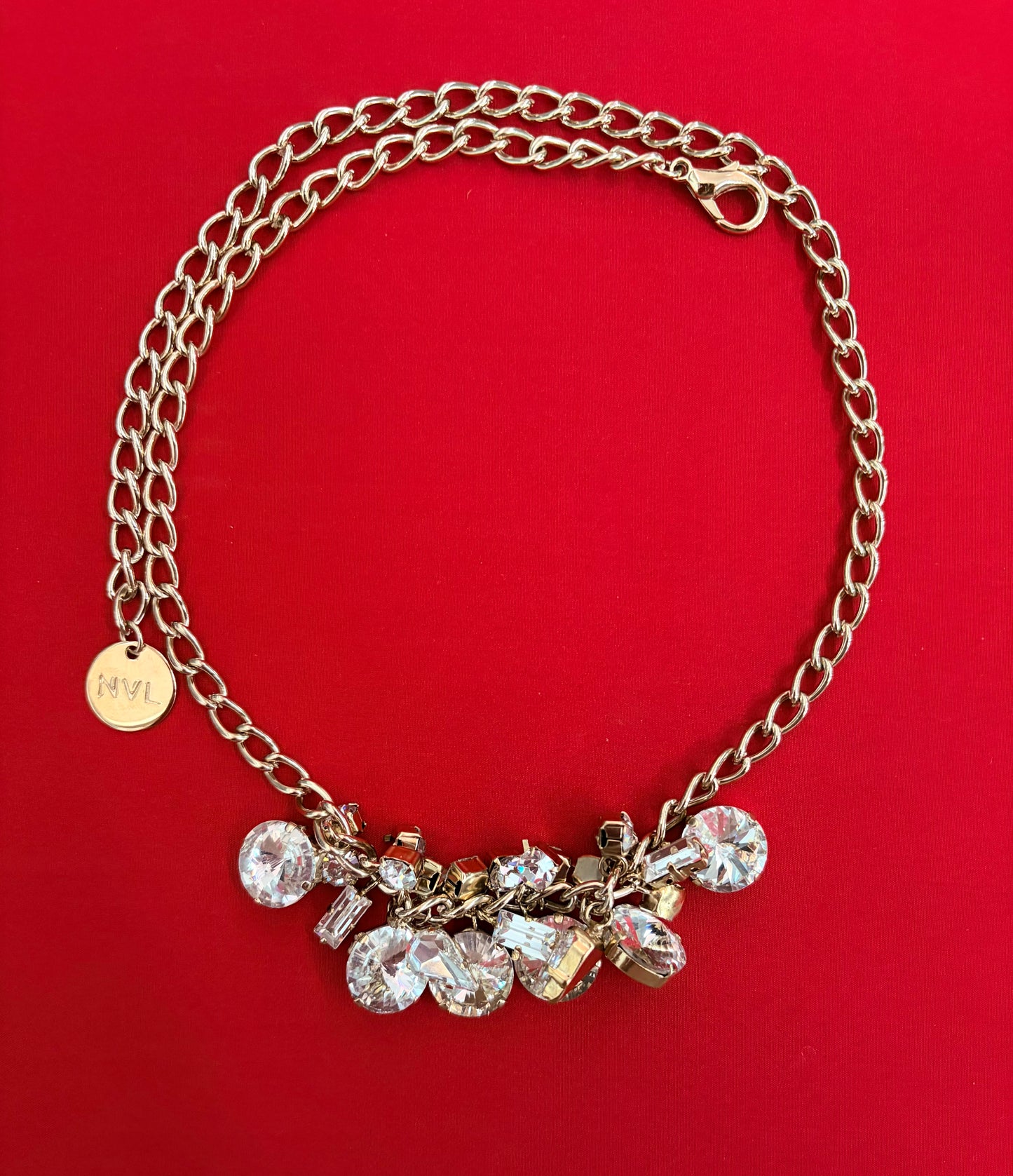 Collana con Cristalli Trasparenti