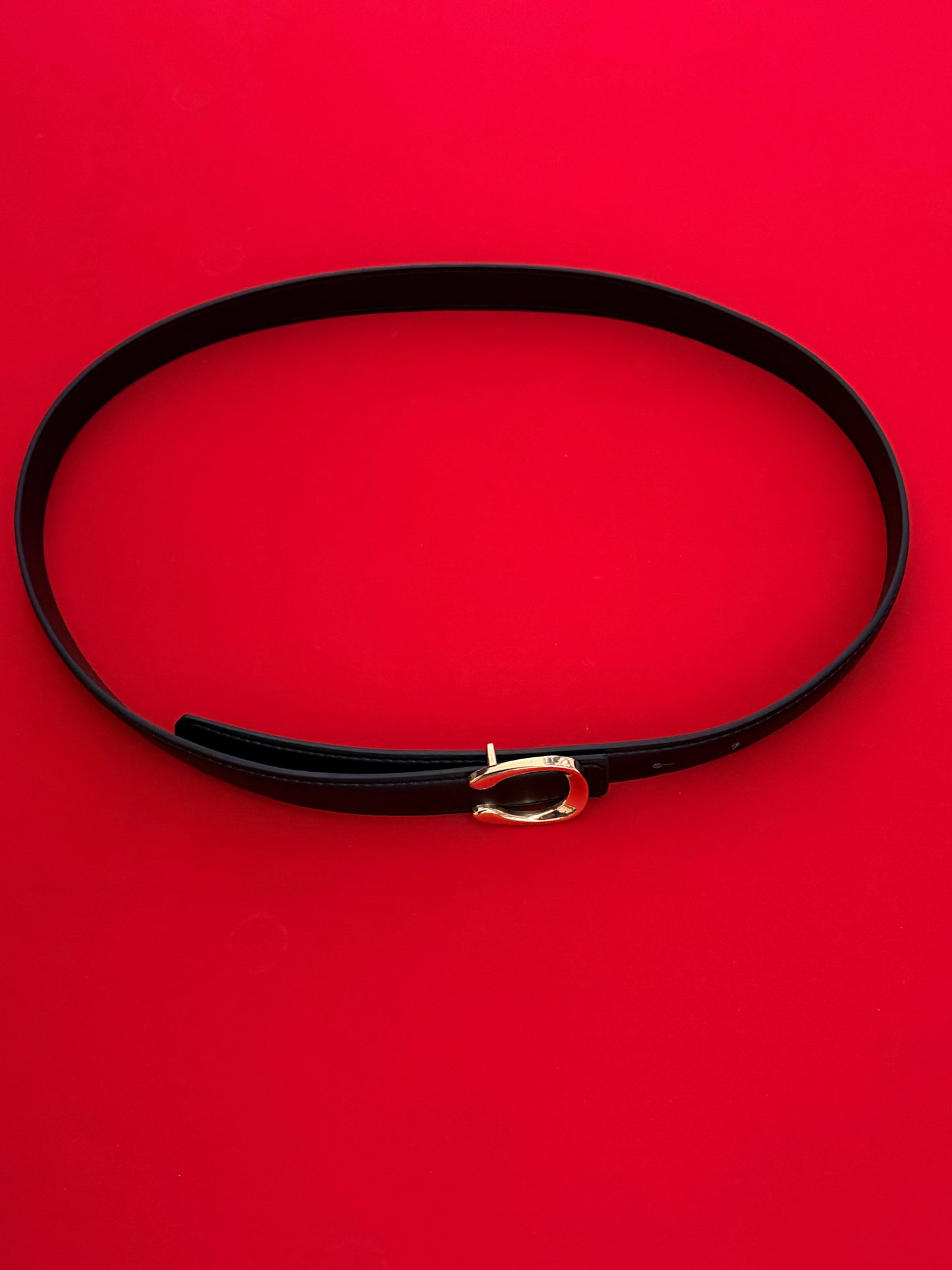 Cintura con Fibbia dalla Galvanica Oro Nera