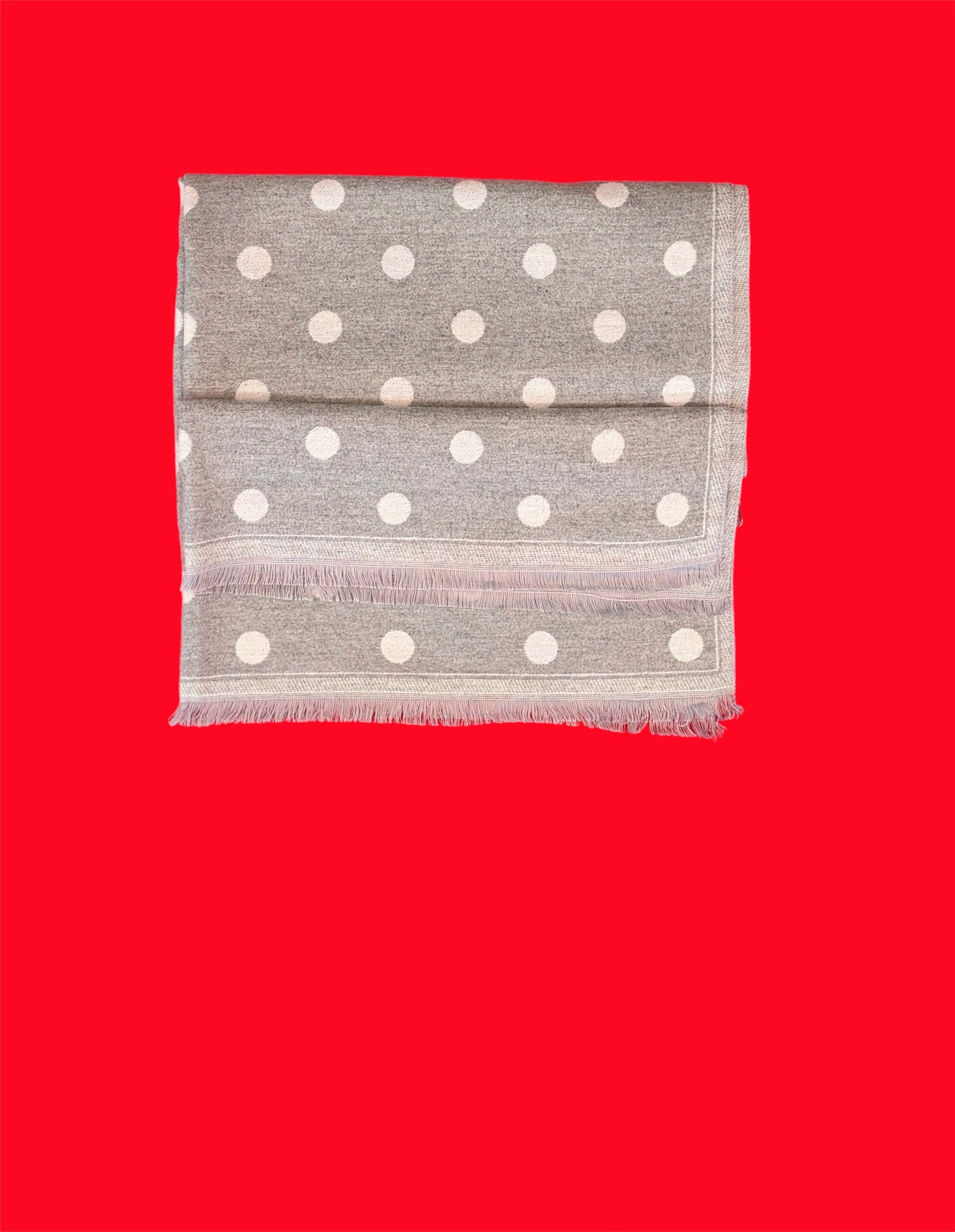 Sciarpa Pois Grigia