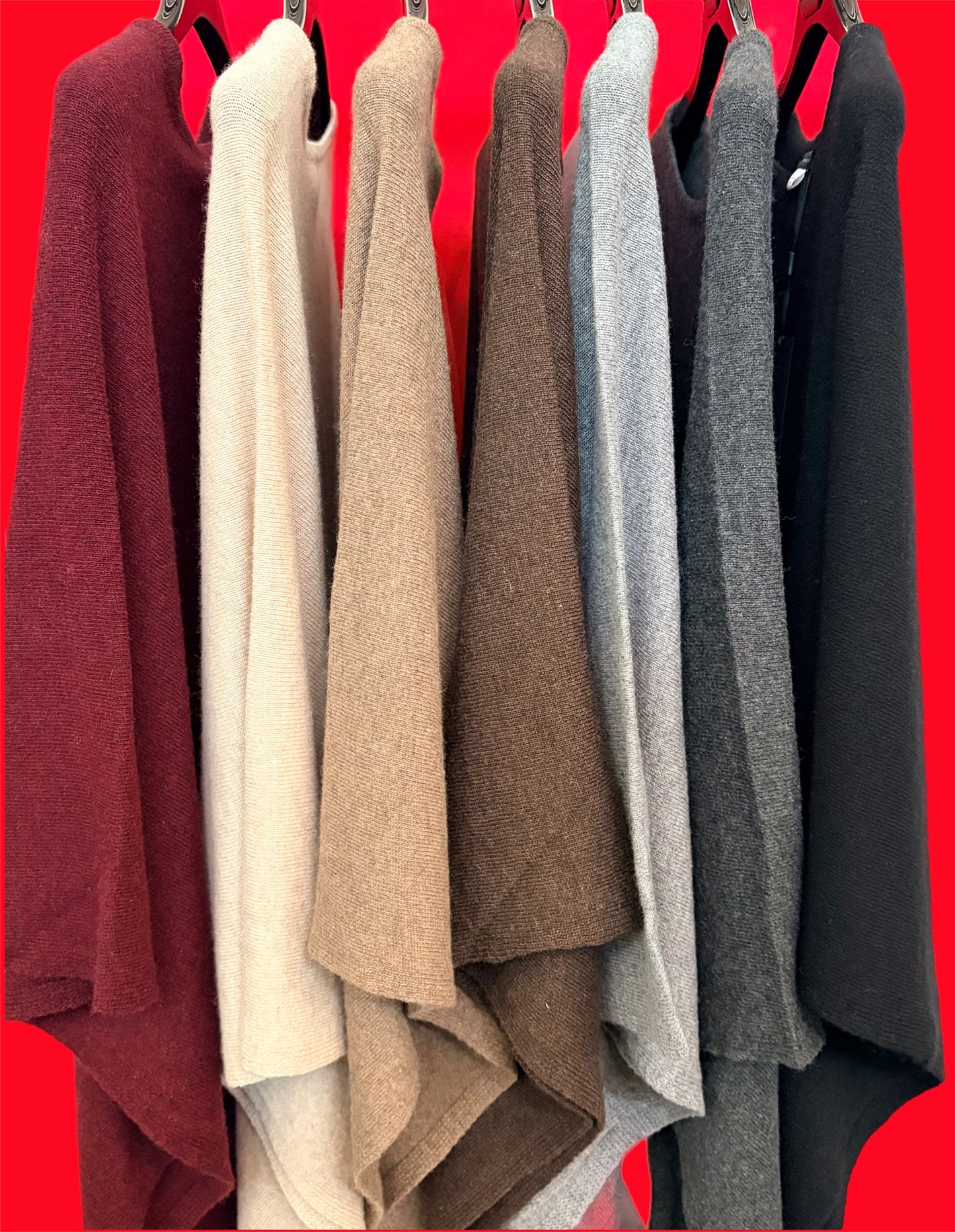 Poncho Misto Cachemire