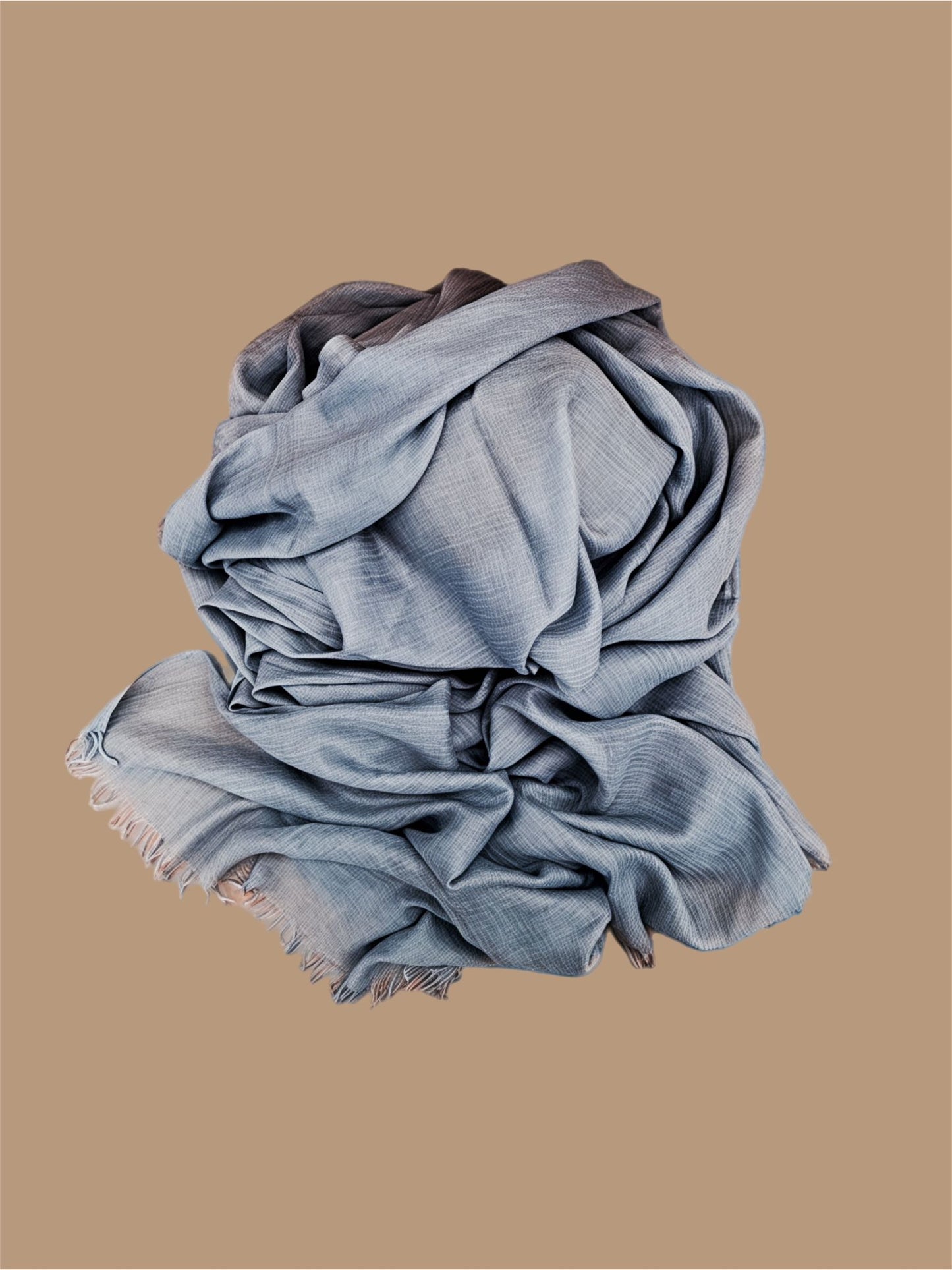 Schal aus Baumwoll-Modal, denimblau