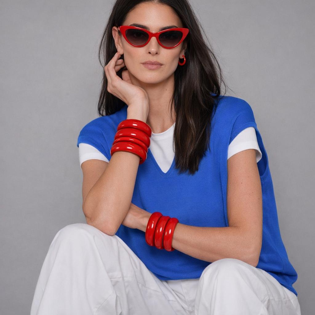 Gilet in Viscosa Elasticizzata Bluette