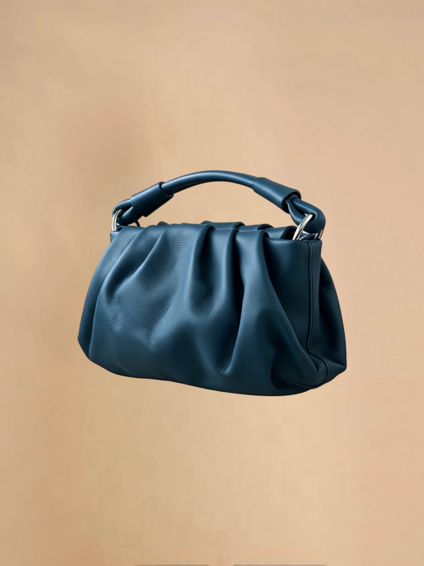 Borsa con Pieghe in Pelle