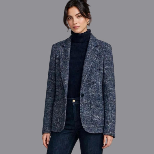 Giacca Fantasia Galles Blu
