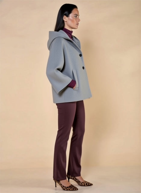 Giaccone con Cappuccio Grigio