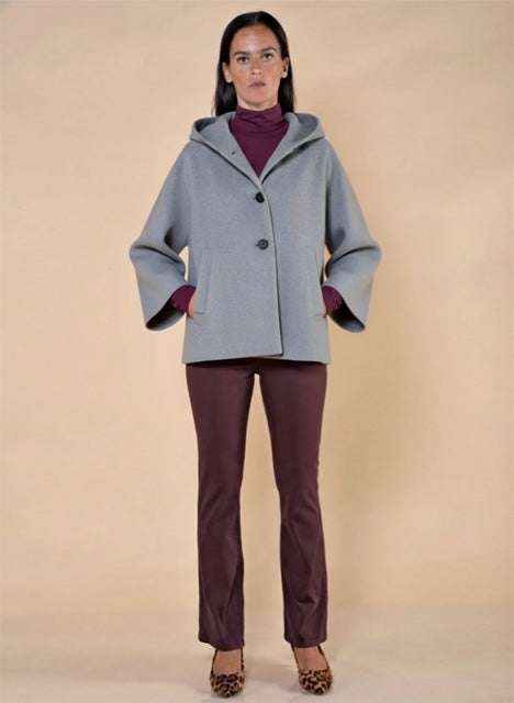 Giaccone con Cappuccio Grigio