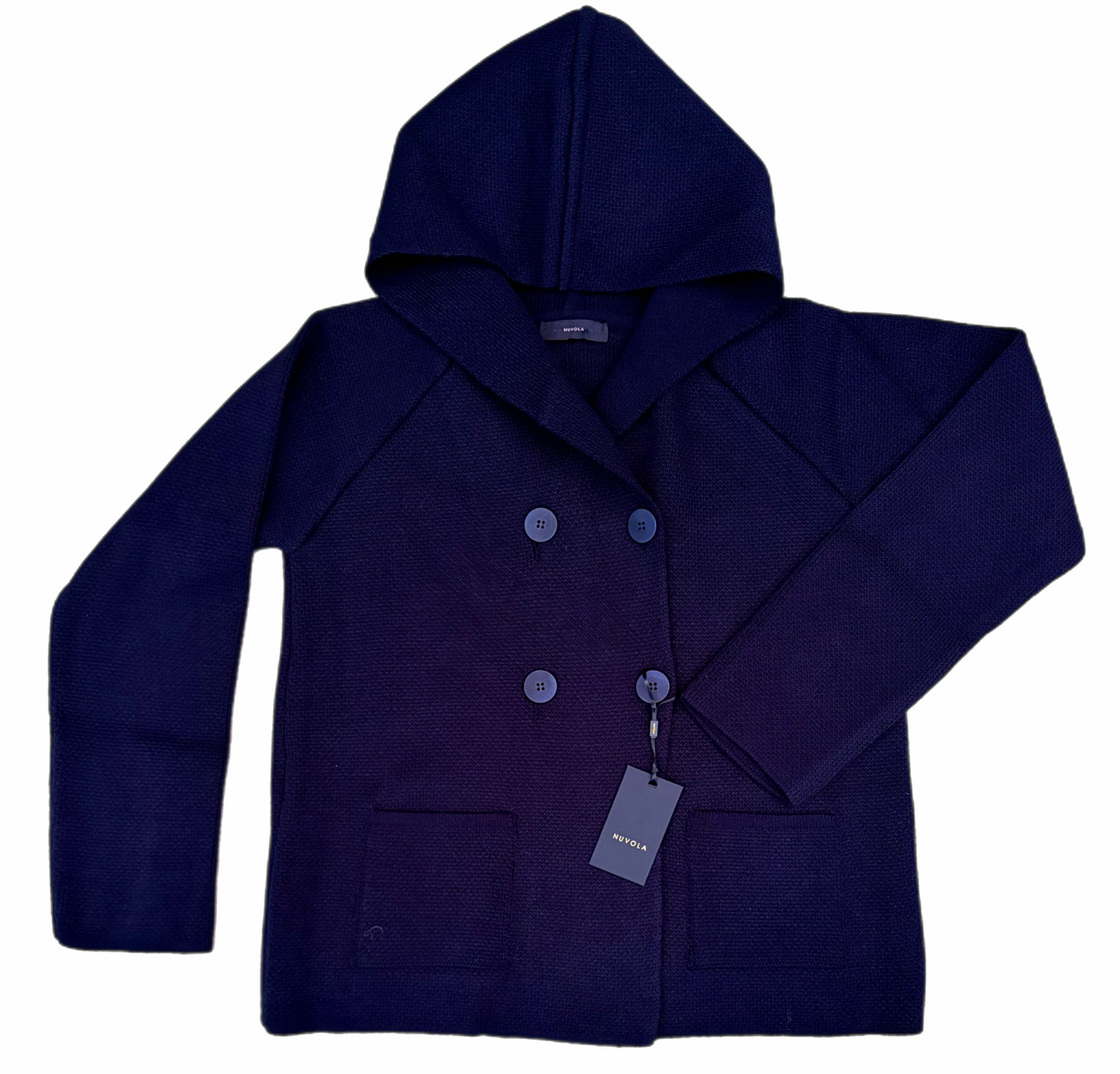 Giaccone in Maglia con Cappuccio